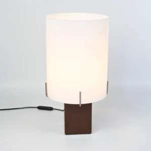 a lamp on a stand