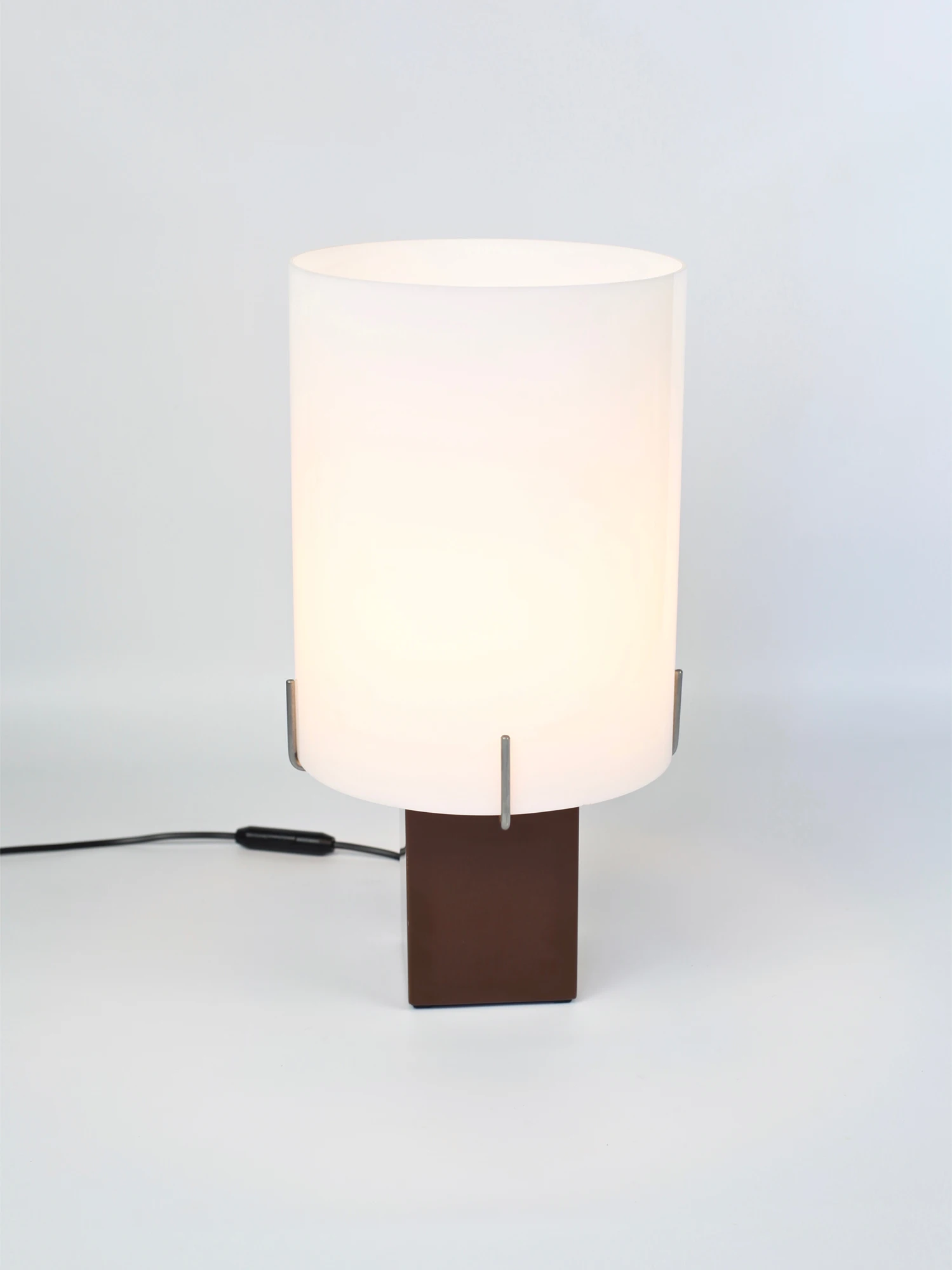 a lamp on a stand