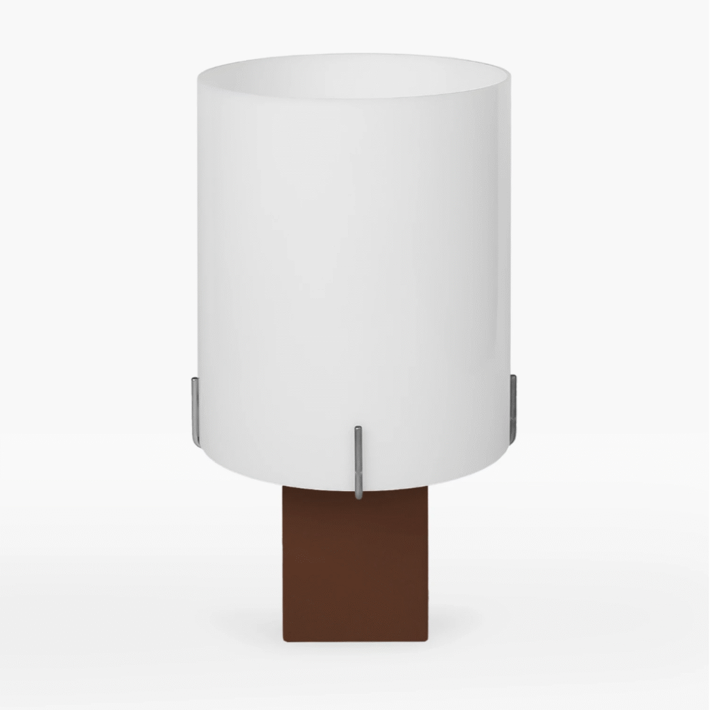 True Brown designer lamp by Studio Larum – minimalist brown table lamp handcrafted in Poland.