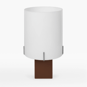 True Brown designer lamp by Studio Larum – minimalist brown table lamp handcrafted in Poland.