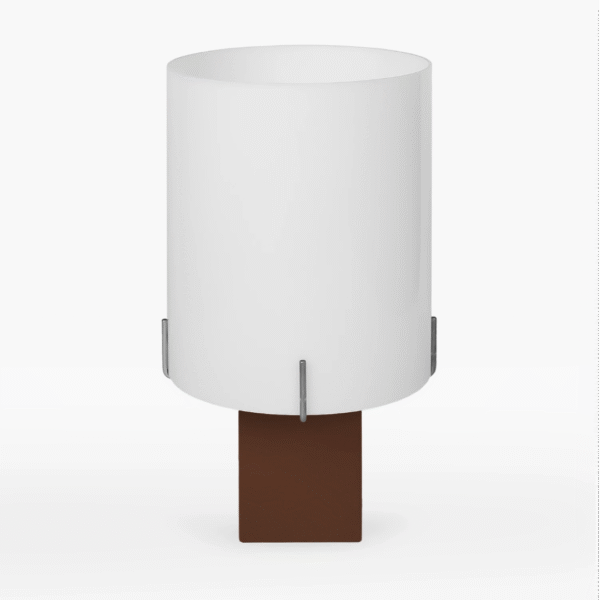 True Brown designer lamp by Studio Larum – minimalist brown table lamp handcrafted in Poland.